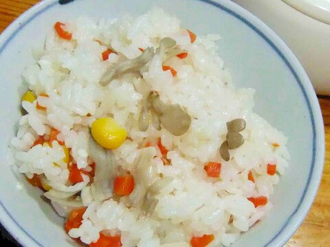 まいたけとコーンのマヨごはん レシピ 作り方 By cachecache 楽天レシピ